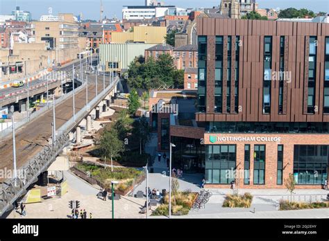 The New Nottingham College City Hub On Southside Of Nottingham City