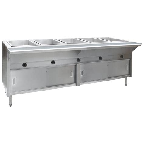 Eagle Group HT CB NG Spec Master Series Five Pan Open Well Natural Gas Hot Food Table With
