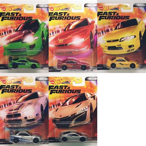 Hot Wheels Fast Furious Nissan Skyline Gt R Gtr Bnr R Sx S Bcnr R Eclipse Acura