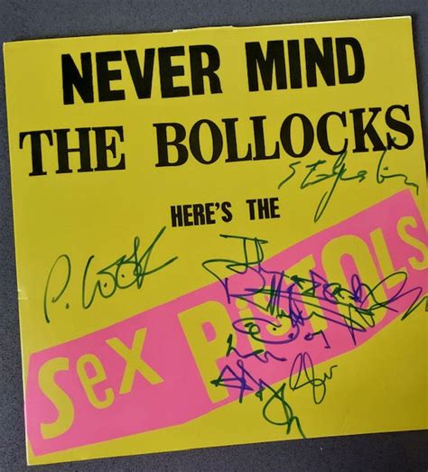 Sex Pistols Never Mind The Bollocks Signed Album Lydon Jones Cook Matlock The Art Of Punk