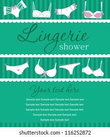 Lingerie Card Vector Illustration vector de stock libre de regalías