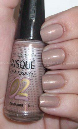 Esmalte Ouro Nude Risqu Fast Fashion Viciadas Em Esmaltes