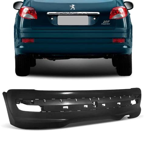 Parachoque Traseiro Peugeot 207 2008 2009 2010 2011 2012 Preto Liso No