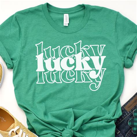 Lucky Svg St Patricks Day Svg Stacked Wavy Text Svg Png For Sublimation