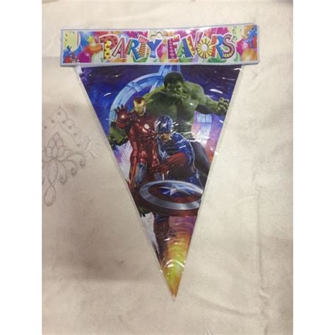 Avengers Banderitas Flags Party Supplies Needs Shopee Philippines