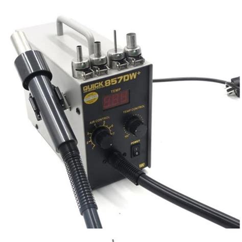 QUICK 857DW+ Lead Free Adjustable Hot Air Heater With Helical Wind 580W ...