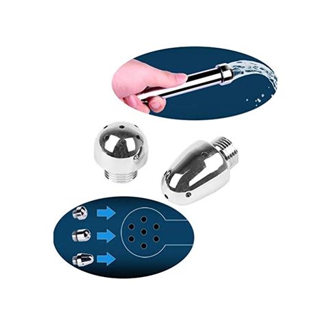 Shower Enema Douche Attachments Aluminium Shower Head Water Nozzle Anal Rinse Vaginal Cleaning