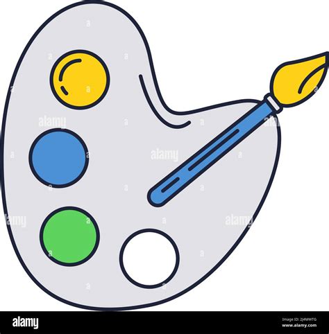 Paint Pallet Icon Artist Color Palette Vector Stock Vector Image And Art