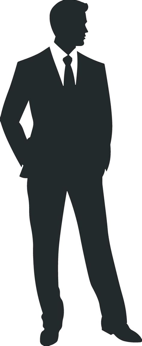 black silhouette   man  background  vector art