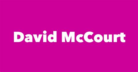 David Mccourt Spouse Children Birthday And More