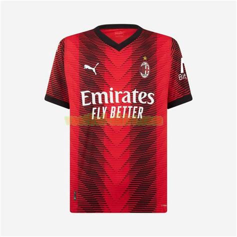 Goedkope Ac Milan Thuis Voetbal Shirt 2023 2024 Rood Mannen Online