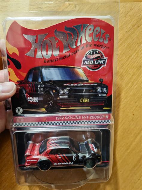 超平RlC Hot Wheels風火輪熱輪2000Gt R Collector Redline Club RLC 1972 Nissan Skyline H T 200OGT RAd 全新