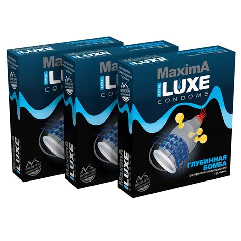 Condoms luxe Maxima deep bomb set of 3 packages|Condoms| - AliExpress