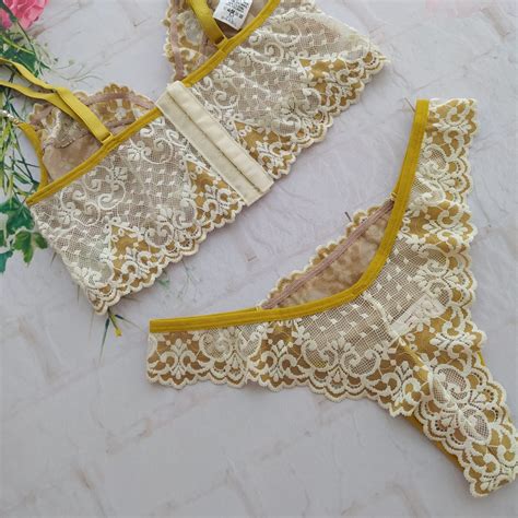 Kit 1 Conjunto 1 Calcinha Avulsa Glamour Pérola Gardens Lingerie Moda Íntima Linha Noite