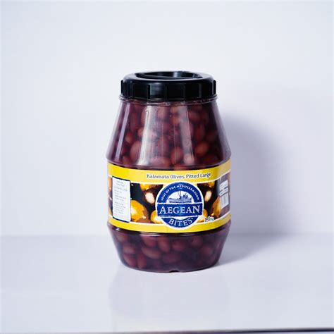 Olives Kalamata Pitted Large 2kg Tub Bivihome