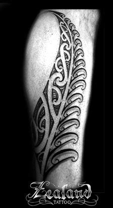 Unique Maori Fern - Zealand Tattoo