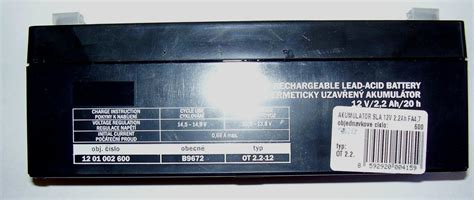 Akumulátor 12V / 2,2 Ah – OT 2.2-12 – Autoomega
