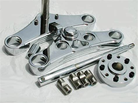 39mm Wide Glide Triple Tree Conversion Set Chrome 2004 2007 XL