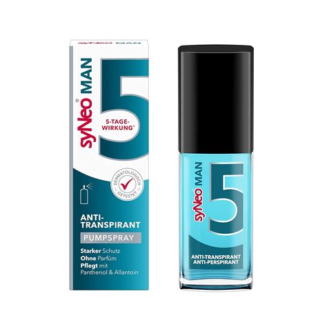 syNeo 5 Antitranspirant MAN Pumpspray für Herren, Anti Schweiß Deo für ...