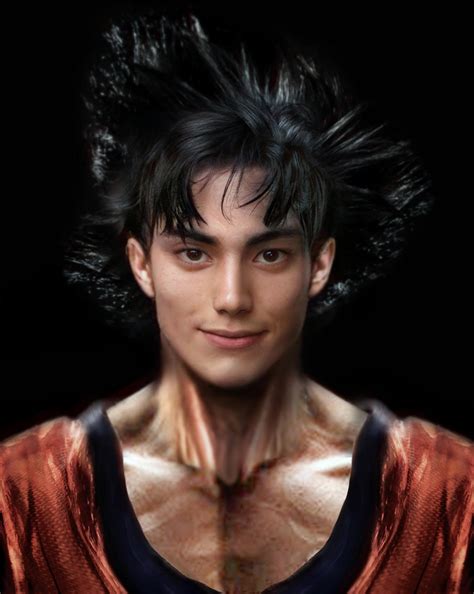 son goku realistic concept  shibuz  deviantart