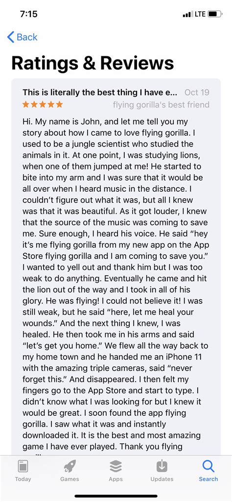 Weird app review for FLYING GORILLA : r/facepalm