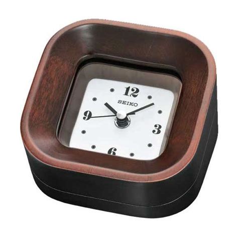 Настольные часы Кварцевые Seiko, коричневый купить c доставкой на OZON ...