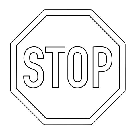 Дорожные знаки картинки черно белые распечатать