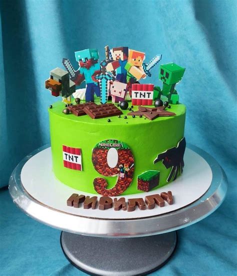 Торт Мальчику Майнкрафт | Minecraft cake, Boy birthday cake, Cakes for boys