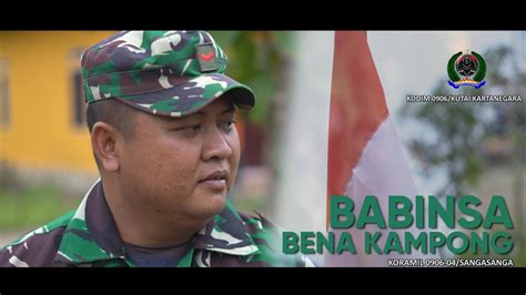 BABINSA BENA KAMPONG KODIM 0906 KUTAI KARTANEGARA YouTube