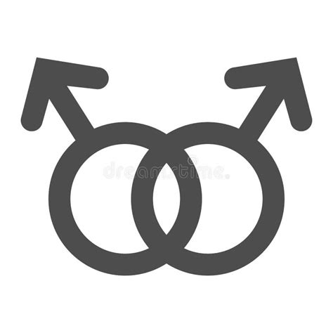 Cone De G Nero Gay S Lido Lgbt Par Conceito Orienta O Homossexual Sinal No Fundo Branco Dois