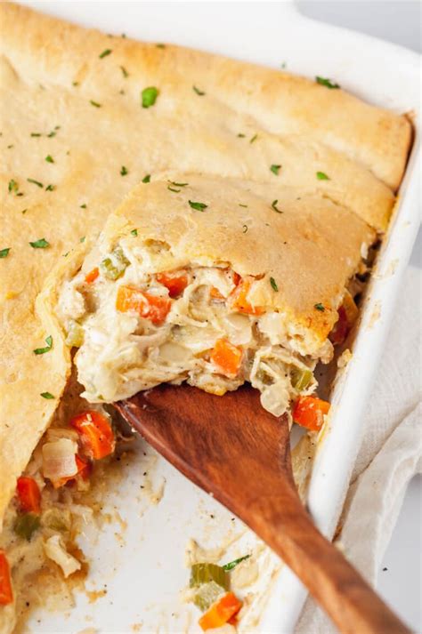 Chicken Pot Pie With Crescent Rolls Recipe | All Things Mamma
