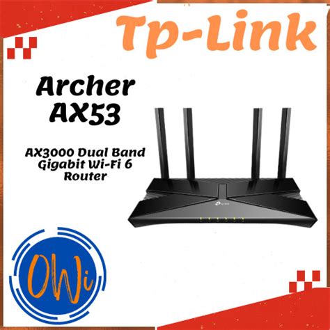 Jual TP-LINK Archer AX53 AX3000 Dual Band Gigabit Wireless WiFi 6 ...