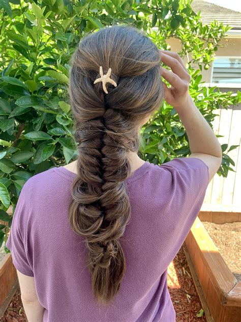 Mermaid Braid 🧜‍♀️ Mermaid Braid Long Hair Styles Wand Curls