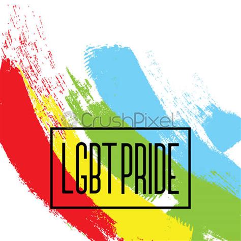 Gay Pride Background Lgbt Day Vector Illustration With Colorful Realistic Stock Vector