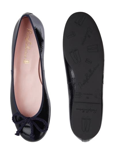 Pretty Ballerinas Ballerinas Aus Veloursleder Dunkelblau Online Kaufen