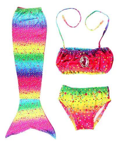 Traje De Ba O De Cola De Sirena Bikini Ni As Ropa De Ba O Cuotas Sin Inter S