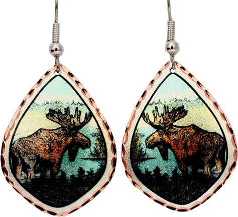 Alaska Moose Earrings Wholesale Handmade Alaska Jewelry