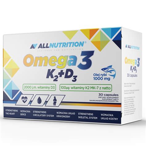 Sfd Allnutrition Kwasy Omega Witamina D K Kapsu Ek