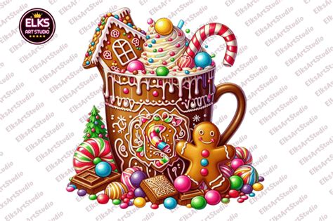 Winter Hot Cocoa PNG Sublimation Clipart Graphic By ElksArtStudio Creative Fabrica