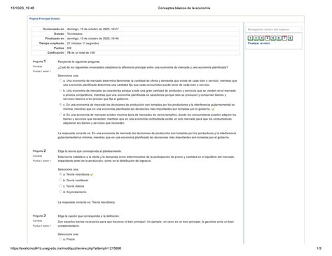 Conceptos Básicos De La Economía Examen 151023 1948 Conceptos