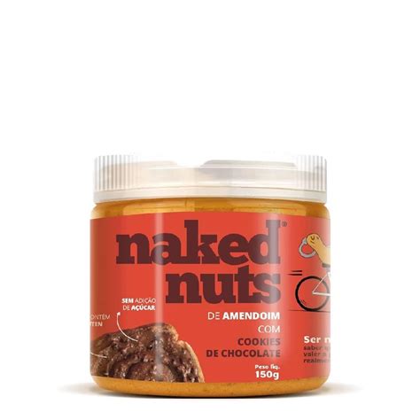 Pasta De Amendoim 150g Cookies De Chocolate Naked Nuts OtimaNutri