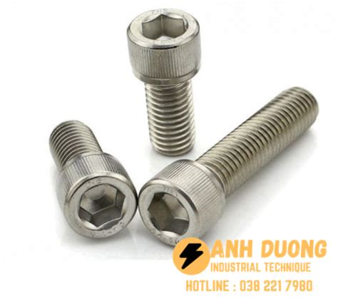 Bulong lục giác chìm đầu trụ inox 316 M2x4 DIN 912 Kỹ Thuật Công