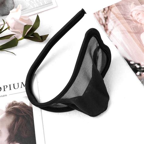 MENS SEE THROUGH Sheer Bulge Pouch Bikini G String Thong Tulle Briefs Lingerie 0 01 PicClick UK