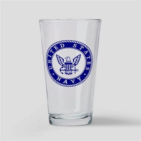 Us Navy Drinking Glass By Thetshirtpainter Cafepress