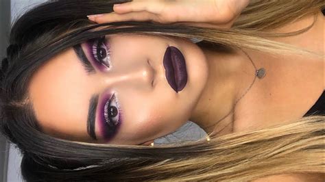 Heavy Purple Glam Makeup Tutorial I Aylin Melisa Youtube