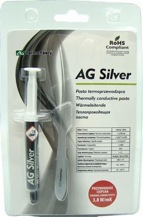 Termopasty Pasta Termica AG Silver 3DJake Italia