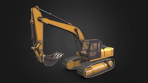 Caterpillar Excavator Buy Royalty Free D Model By Aaron D