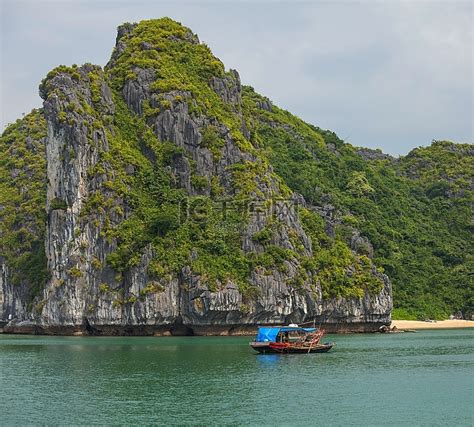 越南下龙湾江河树高清摄影大图 千库网