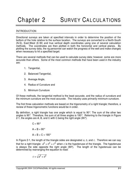 Pdf Survey Calculations Directional And Horizontal Drilling Dokumen