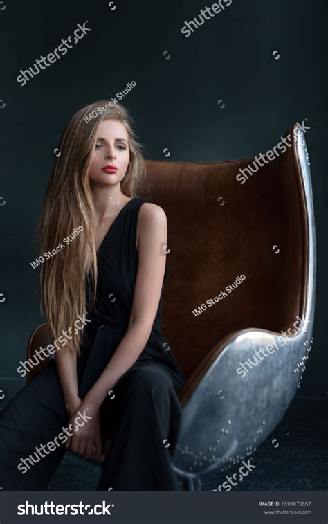 Blonde Woman Sitting Chair Art Nouveau Stock Photo 1399970657 Shutterstock